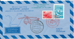 Hungary Air Mail Cover Helicopter Postflight Budapest - Eger 12-9-1971 - Brieven En Documenten