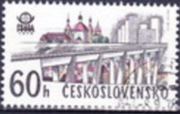 TCHECOSLOVAQUIE -  "PRAGA 1978" Exposition Philatélique Internationale. Le Nouveau Prague. Le Pont Gottwald - Usati
