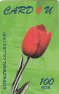 NORWAY - Tulip, Card 4 U Prepaid Card 100 NOK, Used - Norvège