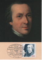 Germany Deutschland 1990 Maximum Card, Matthias Claudius, German Poet And Journalist, Hamburg - 1981-2000