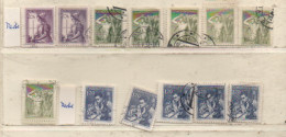 Tschechoslowakei 1954 MiNr.: 848; 850, 861 Gestempelt 13 Marken/Varianten Chechoslovakia Used YT: 755-759; 760 - Usati