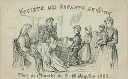 TOP - SUISSE - VS - VALAIS - SION - Société Des Enfants De Sion - Fête De Charité Janvier 1909 - Illustration (Sui-326) - Sion