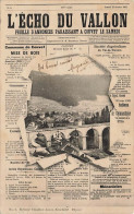 TOP - SUISSE - NE - NEUCHATEL - COUVET - Journal "L'ÉCHO DU VALLON" Circulée 1902 Feuille D'annonces (Sui-327) - Couvet