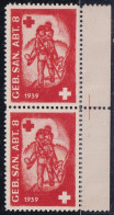 Sanität 63 - Paar Gezähnt - Geb. San. Abt. 8 - Postfrisch/**/MNH - Viñetas