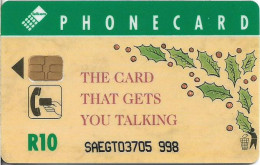 S. Africa - Telkom - Angel & Phone, (Cn. Normal 0, Bold), Chip Siemens S30, 1994, 10R, Used - South Africa