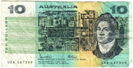 Australia 10 Dollars 1985 VG Johnston-Fraser - 1974-94 Australia Reserve Bank (paper Notes)