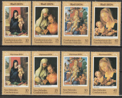 Nouvelles Hébrides Noel Tableaux Albrecht Durer 1978 France Anglaise N°541/548 Neuf** - Unused Stamps