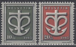 SCHWEIZ  443-444,  Postfrisch **, Kriegsgeschädigtenspende 1945 - Unused Stamps