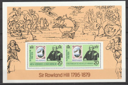 Nouvelles Hébrides 100ème Anniversaire De La Mort De Sir Rowland Hill 1979 France Anglaise Bloc N°2 N°553/558 Neuf** - Neufs