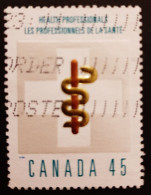 Canada 1998  USED  Sc1735i   45c  Health Professionals, BRIGHT PHOSPHOR - Usados