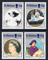 1985 St. Helena Queen Mother JOINT ISSUE  Complete  Set Of 4 MNH - Saint Helena Island