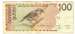 Netherlands Antilles 100 Guilders (Gulden) 1986 F - Niederländische Antillen (...-1986)