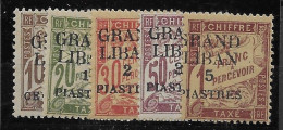 Grand Liban 1924 Mh * Complete Postage Due Set 35 Euros - Neufs