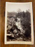 Eaux Bonnes * Photo CDV Cabinet Albuminée Photographe * Cascade De Larresec * Circa 1860/1890 - Eaux Bonnes