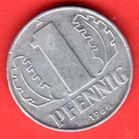RDA - DDR - Germany - 1968 - 1 Pfennig - BB/VF - Come Da Foto - 1 Pfennig