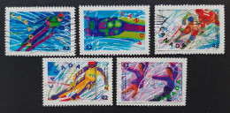 Canada 1992  USED  Sc1399 - 1403    5 X 42c  Winter Olympics - Used Stamps
