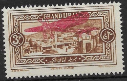 Grand Liban 1926 Airmail Mh* 5 Euros - Luftpost