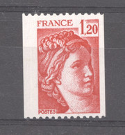 France  :  Yv  1981Ba  **       Numéro Rouge - 1977-1981 Sabine Van Gandon