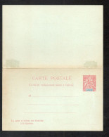 CM 9 - Entier -C P Réponse Payée- Nelle Calédonie - 10c+ 10c Rouge Sans Date - Briefe U. Dokumente