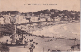 POSTAL DE SAN SEBASTIAN DEL PASEO DE ALDERDI-EDER DEL AÑO 1923 (GREGORIO GALARZA) - Guipúzcoa (San Sebastián)