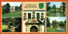 Bad Muskau Mužakow Altes Schloss, MoorbadSchlossruine 1990 - Bad Muskau