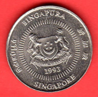 SINGAPORE - Singapura - 1993 - 10 Cents - QFDC/aUNC - Come Da Foto - Singapour