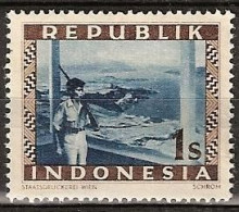 Republik Indonesia 1948 1 Sen Soldaat, Soldier Ongestempeld.  - Indonésie