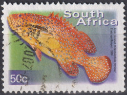 2002 Südafrika ° Mi:ZA 1290C, Sn:ZA 1178a, Yt:ZA 1127Ha, Coral Hind (Cephalopholis Miniata) Fische - Oblitérés