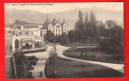 Delcampe - ZXI-10  Vevey  Jardin Et Restaurant Du Rivage. Petite Animation.  Jacot 1134 - Vevey