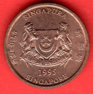 SINGAPORE - Singapura - 1995 - 1 Cent - QFDC/aUNC - Come Da Foto - Singapore