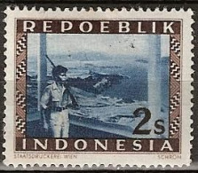 Repoeblik Indonesia 1948  2 Sen Soldaat, Soldier Ongestempeld, Zonder Gom - Indonésie