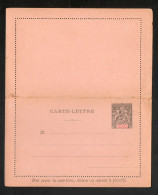 CM 25 -Anjouan- Entier -carte Lettre - 25c Noir Type Groupe - Ungebraucht