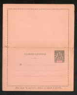 CM 25 -Anjouan- Entier -carte Lettre - 25c Noir Type Groupe - Neufs