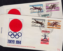 Cc0004 CONGO (Kinshasa) 1964, SG 532-7  Olympic Games, Tokyo,  FDC - Autres & Non Classés