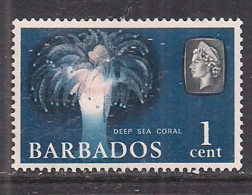 Barbados 1965 QE2 1cents Coral SG 322 MNH  ( K404 ) - Bahrain (...-1965)