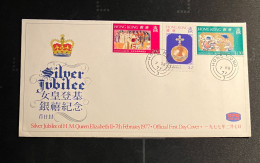 1977 Hong Kong QEII Silver Jubilee FDC First Day Cover - FDC
