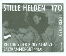 Austria 2016 - Stille Helden - Rettung Der Kunstschätze, Salzkammergut 1945 Black Print Mnh** - Proofs & Reprints