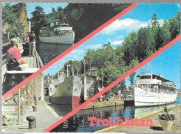 CPA-1960-SUEDE-TROLLHATTAN- PORT Ecluse-Bateau  Promenade JUNO-TBE - Schweden