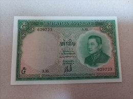 Billete De Laos De 5 Kip Año 1962, Serie A, UNC - Laos