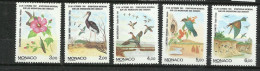 Monaco  N° 1754 à 1758  Oiseaux Migrateurs       Neufs  *  *   B/TB Voir Scans Soldé ! ! ! - Aves Gruiformes (Grullas)