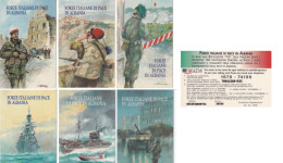 ALBANIA : SET OF 6  ITALIA PEACE FORCES IN ALBANIA   ATW EXp 4/98 - Albanië