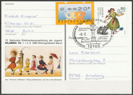 BRD Ganzsache 1994 PSo 34 NAJUBRIA 94 Mainz SST. Berlin Historischer Feuermelder 8.2.2001 (d 3547)günstige Versandkosten - Postcards - Used