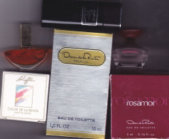 Lot De 6 Miniature De Parfum- Oscar De La Renta -differents Format Esprit De Parfum / Edt - Pleine Avec Boite + 3 Tubes - Unclassified