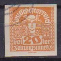 AUSTRIA 1920  FRANCOBOLLI PER GIORNALI TESTA DI MERCURIO  UNIF. 46  USATO VF - Oblitérés