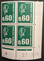 1814a  ** Béquet 60c Vert Sans Phosphore Cote 20€ - 1970-1979