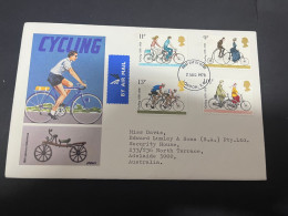 8-2-2024 (3 X 39) UK (Great Britain) FDC - 1978 - Cycling - 1971-1980 Decimale  Uitgaven