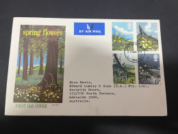 8-2-2024 (3 X 39) UK (Great Britain) FDC - 1979 - Srping Flowers - 1971-1980 Dezimalausgaben