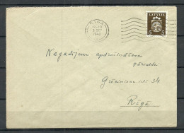 LETTLAND Latvia O 3.09.1940 O Riga Official Cover Amtsbrief Michel 284 As Single - Lettonie