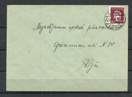 LETTLAND Latvia 1940 O CECIS Domestic Cover To Riga Michel 287 As Single - Lettonie