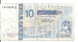 TUNISIE 10 DINARS 2005 VF P 90 - Tunisia